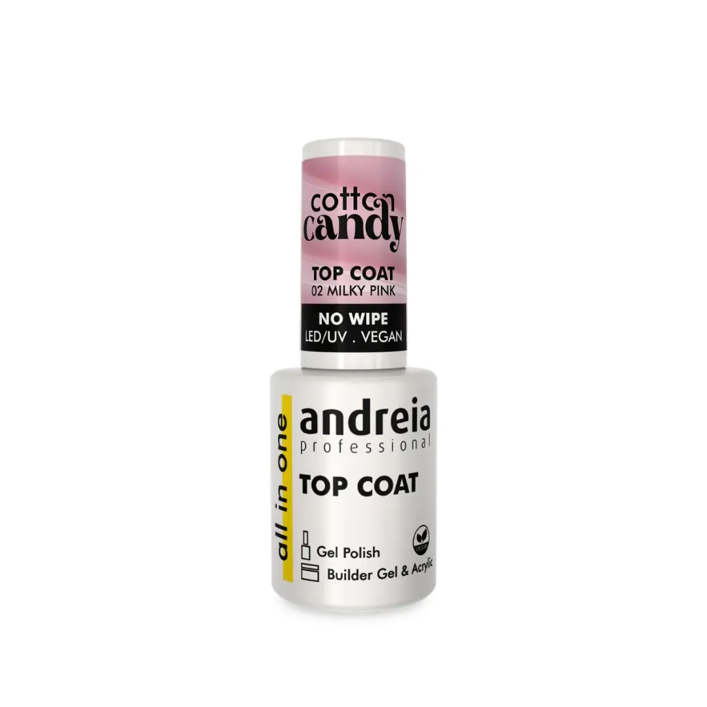 [5603927887676] All-in-one Top Coat Andreia Professional - "Milky Pink" 10.5ml