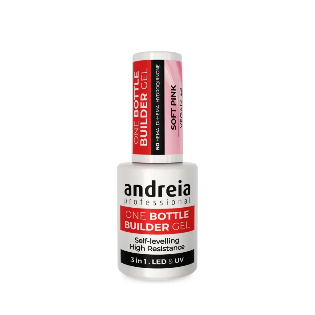 [5603927888895] One Bottle Builder Gel 3in1 "Low Viscosity" Andreia Professional - "Soft Pink" 14ml