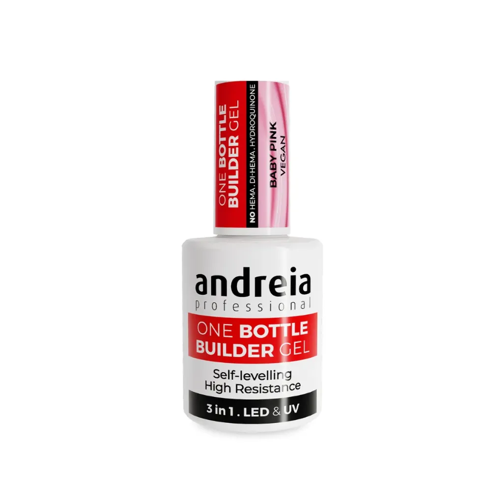 [5603927896135] One Bottle Builder Gel 3in1 "Low Viscosity" Andreia Professional - "Baby Pink" 14ml