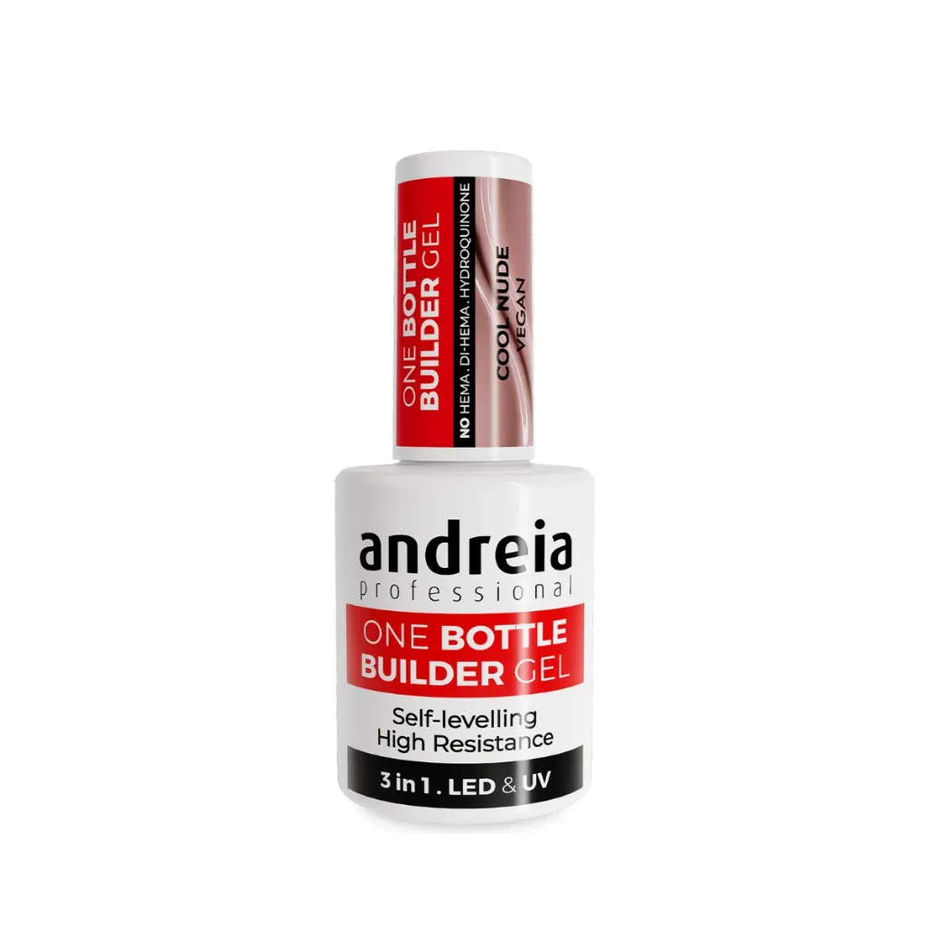 [5603927896128] One Bottle Builder Gel 3in1 "Low Viscosity" Andreia Professional - "Cool Nude" 14ml